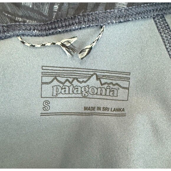 PATAGONIA Women's Centered Tights Blue Gray Geometric Yoga Pants Hiking Size S‎ - Picture 6 of 13